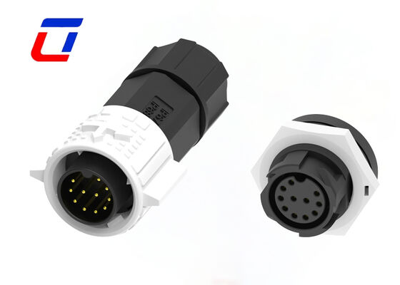 Στρογγυλός αδιάβροχος σύνδεσμος M19 11 ακίδων 5A 300V με γρήγορη ασφάλιση για δεδομένα