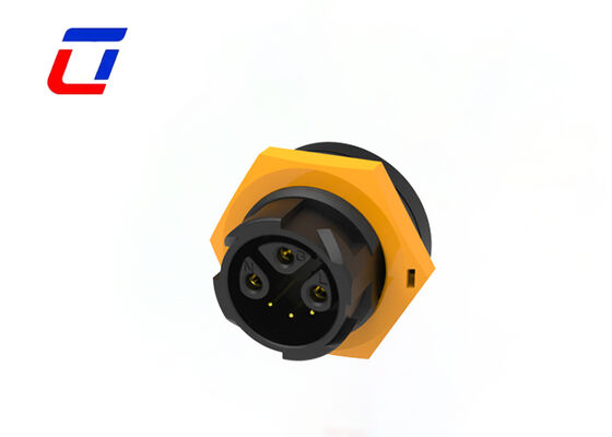 M19 3+3 Pin Plug Socket Connector 15+5A Push Lock Multi Pin Connectors Αδιάβροχο