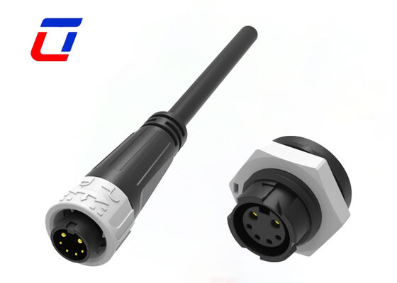 300V M16 2+4 Pin 20A Σύνδεσμοι σήματος και ρεύματος IP67 Σχηματισμένα καλώδια