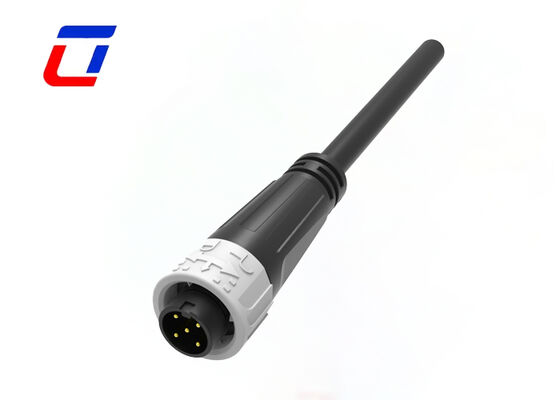 Αδιάβροχο εξωτερικό βύσμα καλωδίου 8A 125V Push Locking M16 5 ακίδων