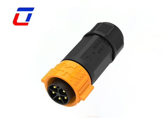 Αδιάβροχος Συνδετήρας Τροφοδοσίας DC M25 5 Pin 20A Push Lock Εξωτερικό Καλώδιο Συνδετήρας Νέας Ενέργειας