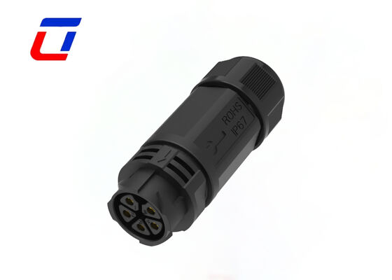Αδιάβροχος Συνδετήρας Τροφοδοσίας DC M25 5 Pin 20A Push Lock Εξωτερικό Καλώδιο Συνδετήρας Νέας Ενέργειας