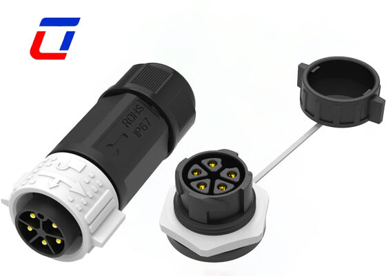 5 πιν Power LED Αδιάβροχος σύνδεσμος M25 20A πλαστικό PA66 εξωτερικά συνδετήρες φωτισμού