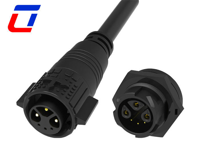 Άνδρας καλώδιο θηλυκό 6 Pin Multi Pin συνδετήρες Αδιάβροχο πίνακα Mount M19 IP67