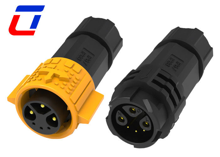 3+3 Pin Στρογγυλό Αδιάβροχο κυκλικό σύνδεσμο IP67 Άντρας Γυναίκα σύνδεσμος 6 Pin