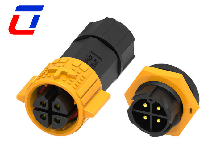 15A Αδιάβροχο 4 Πιν Plug και Socket Connector M19 Quick Lock Ip67 Ηλιακοί σύνδεσμοι