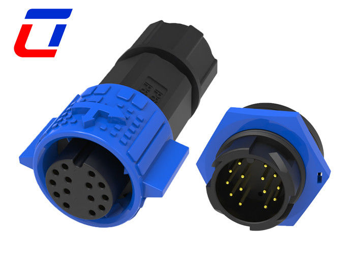 5A 14 Pin Round IP67 Αδιάβροχος σύνδεσμος M19 Τύποι σύνδεσμων καλωδίου προς το πίνακα