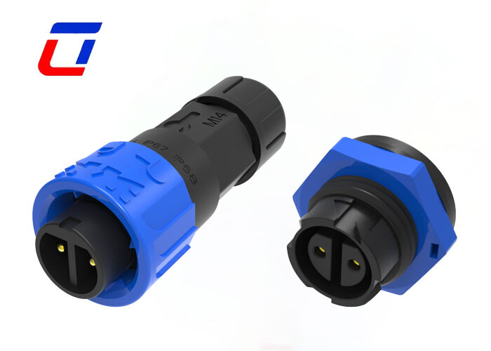 2-Πιν κυκλικός σύνδεσμος τροφοδοσίας M16 10A 300V Αδιάβροχος αρσενικός θηλυκός βύσμα