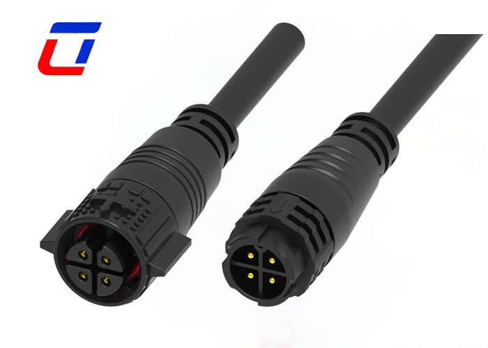 M19 15A 4 Pin Wire To Wire Connector IP67  Συνδετήρες Push Lock Outdoor Power