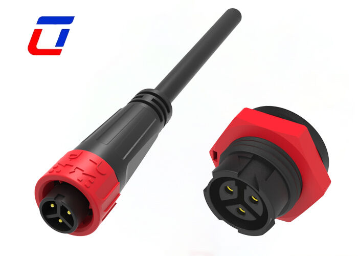 M16 3 Pin Panel Mount Connector Quick Lock IP67 Αδιάβροχος σχηματισμένος σύνδεσμος
