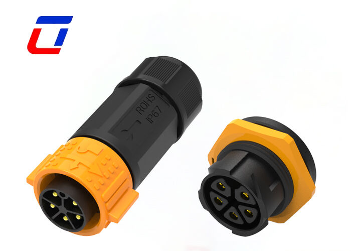 M25 5 Pin Panel Mount Connector Quick Nylon Electrical Plug Socket για το ηλιακό σύστημα