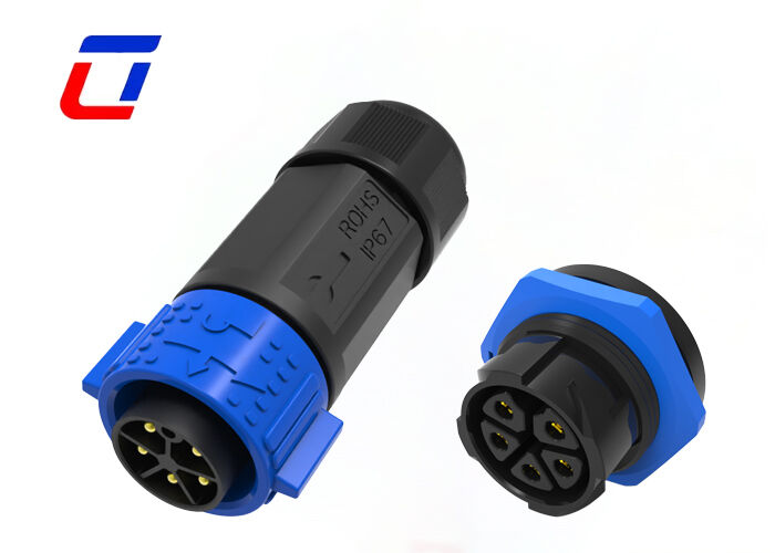 M25 Male Female Bulkhead Connector Quick Release 5 Pin Panel Mount Connector