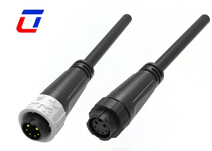 2+4 Pin Αδιάβροχα LED συνδετήρες M16 300V IP67 Cable To Cable Connectors Quick Lock