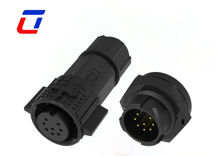 10A 8 Pin κυκλικός σύνδεσμος M19 σπρώξτε το σύρμα κλειδώματος στο πίνακα σύνδεσης για δεδομένα