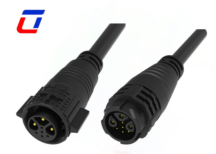 IP67 M19 Επιχρυσωμένοι Συνδετήρες Καλωδίων 3+5 Πιν IP67 Συνδετήρες Δεδομένων Ηλιακής Ενέργειας