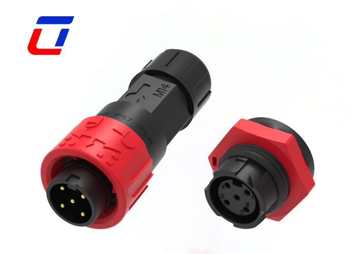 M16 DC Αδιάβροχος συνδετήρας ODM Wire To Wire 5 Pin Power Quick Lock Συνδετήρας