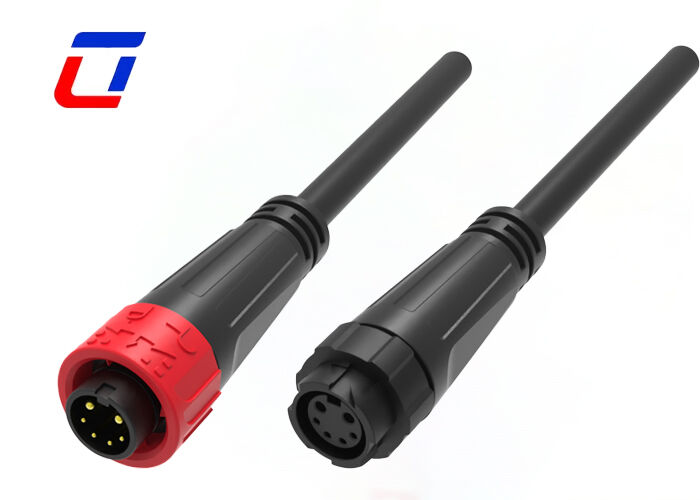 UL94-V0 M16 2+4 Multi Pin Male Female Connector Πίεση κλειδώματος IP67 Σύνδεσμος καλωδίου