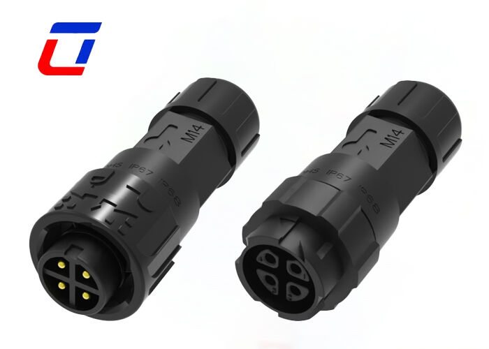 10A M16 4 pin σύνδεση αρσενικό σε θηλυκό καλής ποιότητας IP67 αδιάβροχη σύνδεση ισχύος