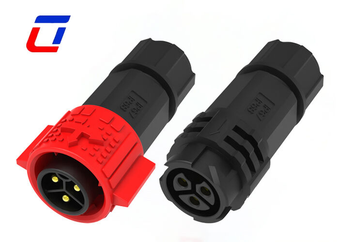 M19 Άνω ρεύματος συνεχούς ρεύματος 20A IP67 Ηλιακοί σύνδεσμοι 3 πιν σύνδεσμος γρήγορου κλειδαριού