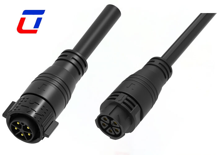 M25 20A 5 πιν ηλεκτρικές ανδρικές θηλυκές συνδέσεις RoHS πλαστικό PA66 σύνδεσμος ρεύματος Push Lock