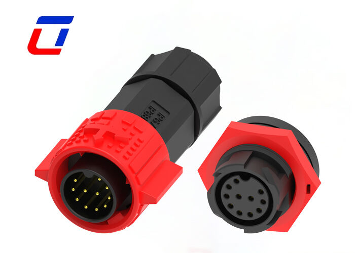 M19 300V χαμηλής τάσης συνδετήρες LED IP67 αυτοκλείδωμα 11 πιν συνδετήρα δεδομένων αδιάβροχο