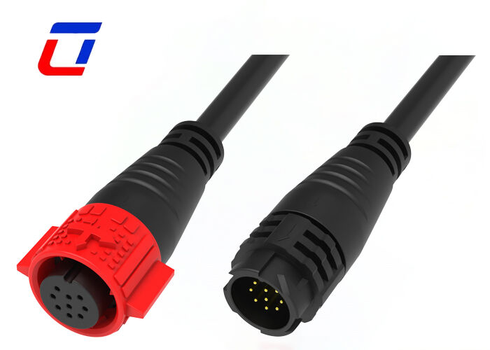 5A 300V 9 Pin M19 Συνδετήρες Καλωδίου με Χυτό Σώμα και Κλείδωμα Push Lock Αδιάβροχοι Συνδετήρες Δεδομένων
