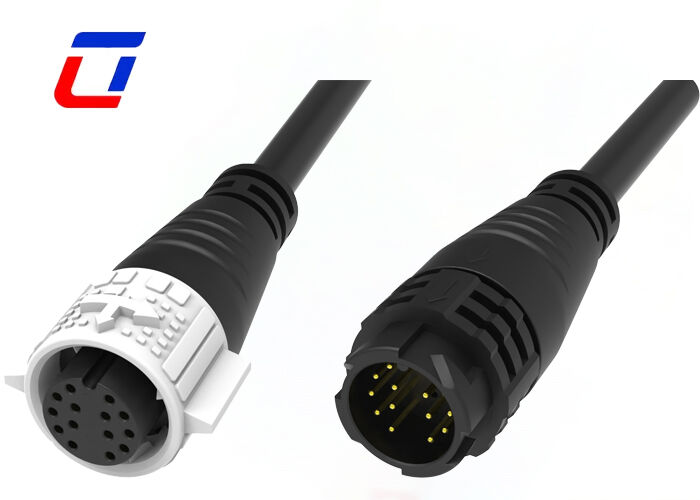 M19 14 Pin Αδιάβροχος Συνδετήρας Δεδομένων 300V ODM Γρήγορης Κλειδαριάς CE Απόκτηση Αρσενικού Θηλυκού Συνδετήρα