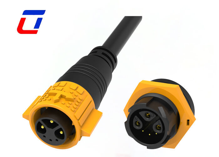 M19 3+3 Pin Plug Socket Connector 15+5A Push Lock Multi Pin Connectors Αδιάβροχο