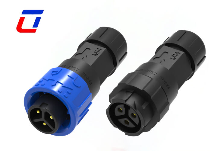 10A M16 3 Pin Power Connector Αδιάβροχο 300V Σύρμα προς σύρμα κυκλικές συνδέσεις
