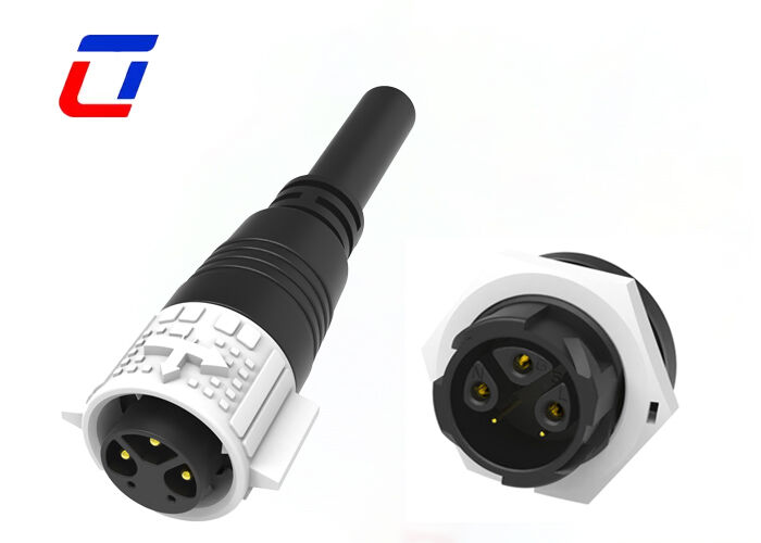 600V IP67 Connector 3+2 Pin M19 Brass Gold-plated Power Signal connector