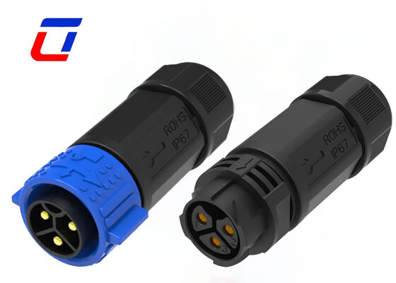 IP67 Circular Connectors M25 50A High Current 3 Pin Connector αρσενικό και θηλυκό